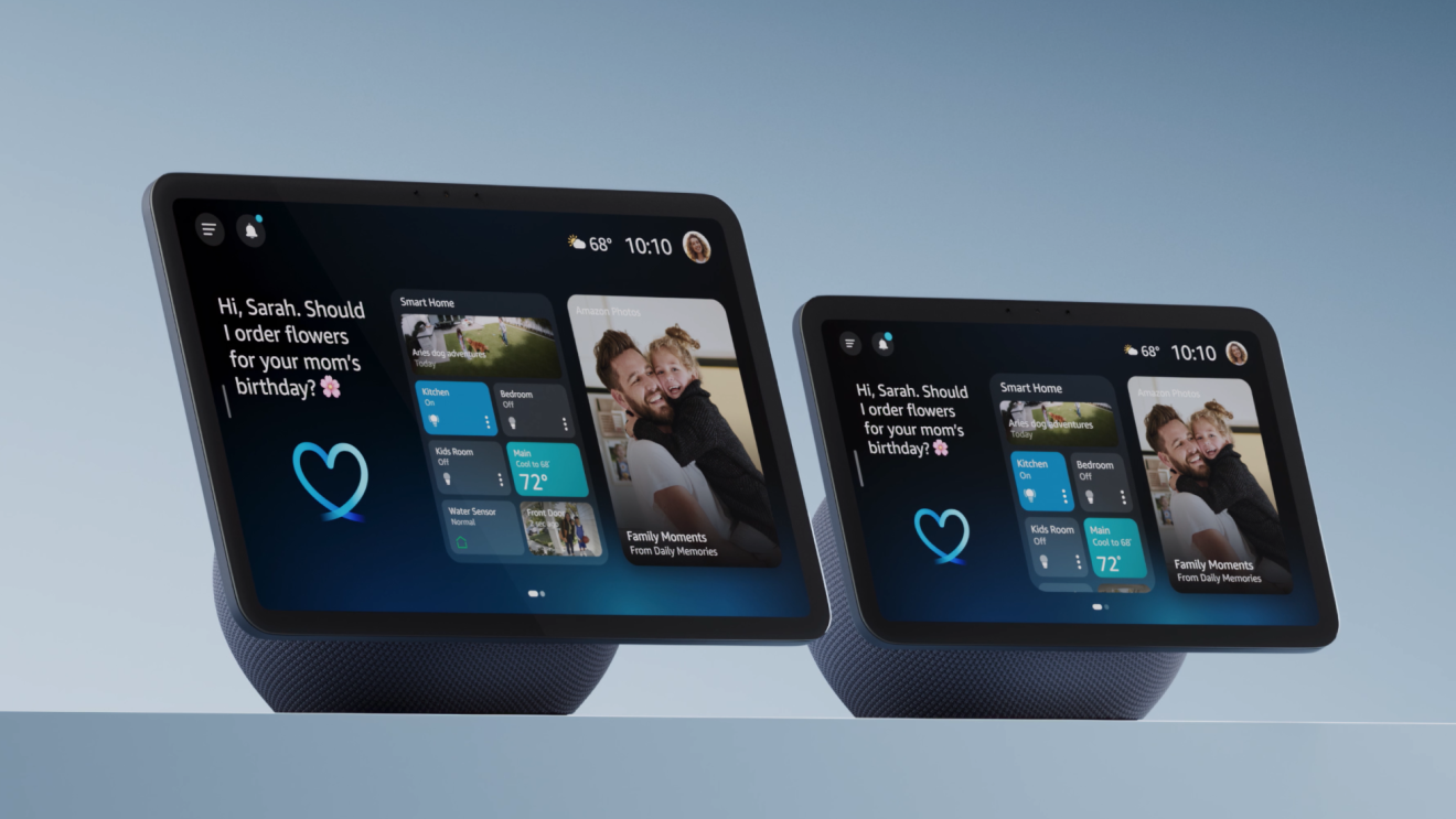 an image showing the two Echo Show devices side-by-side